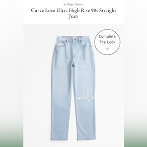 Curve Love Ultra High Rise 90s Straight Jean